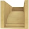 Ekena Millwork 12"W x 24"D x 12"H Wide Rivera Rough Cedar Woodgrain TimberThane Corbel, Primed Tan CORUR12X24X12RIVRCPR - alternate 2